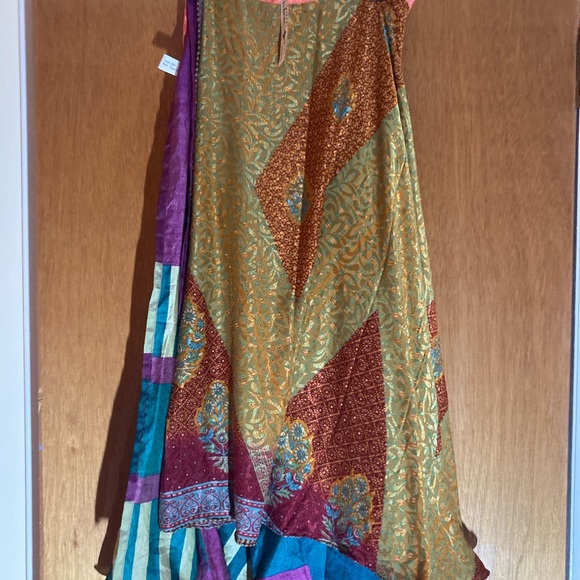 NWT Darn Good Yarn wrap around skirt ankle length Regular size 4-12 - Picture 3 of 7